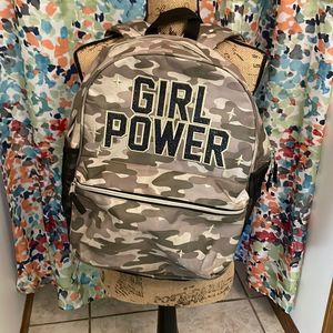 Girl power camo and glitter childrens place backpack
